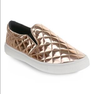 Rose Gold Meade Quilted Slip-on Sneaker Size 9